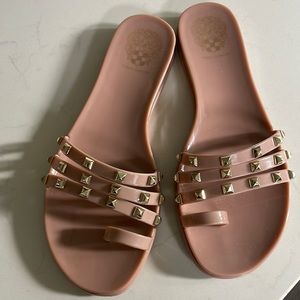 Pink muave Vince Camuto jelly sandals